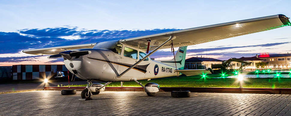 Вся территория аэродрома Кусино